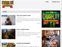 Tablet Screenshot of crushitwithchristianity.com